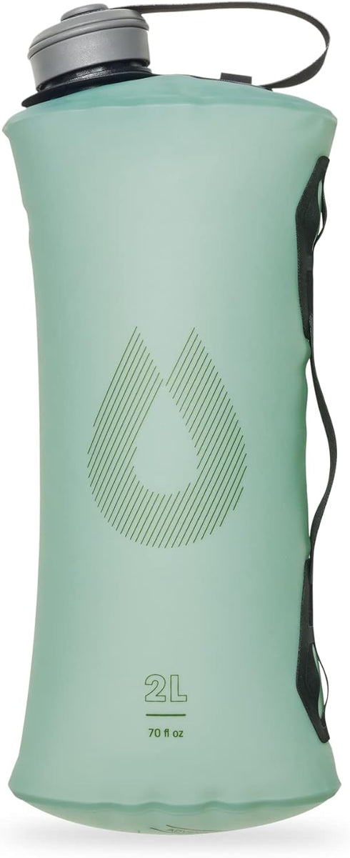 Hydrapak Seeker - Collapsible Water Storage (2L/70oz) - BPA & PVC Free Camping Hydration Reservoir Bag - Sutro Green...