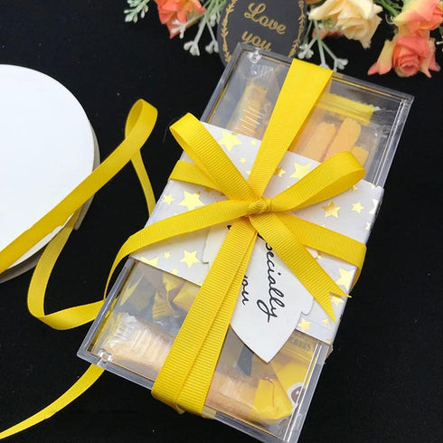 LIUYAXI 2" X 50 Yards Solid Yellow Grosgrain Ribbon, Perfect for Crafts, Wedding Decor, DIY Hair Accessories, Sewing, Gift Package Wrapping and Mo...