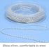 AKHAT 33 Feet 2 mm Silver Chain for Jewelry Making Copper Necklace Chain with 50 Jump Rings and 22 Lobster Clasps for Jewelry Making Variety (Silv...