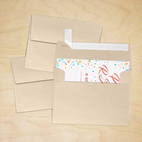 A2 Invitation Envelopes (4 3/8 x 5 3/4) - Taupe Metallic (50 Qty.)...