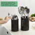 Berglander Kitchen Utensils Holder for Kitchen Counter 2 Pieces, Black Stainless Steel Cutlery Holder, Kitchen Essentials Farmhouse Style Home Kit...