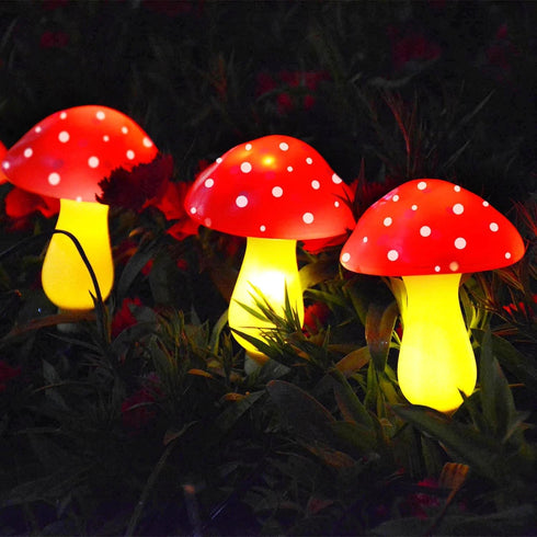 New Upgraded Waterproof Solar Mushroom Lights Outdoor Decor, 8 Modes for Garden Pathway Landscape Yard Easter Pathway Halloween Xmas Decorations, ...