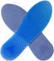 1Pair Blue Silicone Gel Reusable Honeycomb Full Length Non Slip Comfort Sports Insole Air Cushion Damping Shoe Pad Cushion Shoe Inserts for Men Wo...