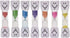 7 Pack 2 Minutes Hourglass Brushing Teeth Timers Colorful Sand Timer for Kids Promote Dental Hygiene...