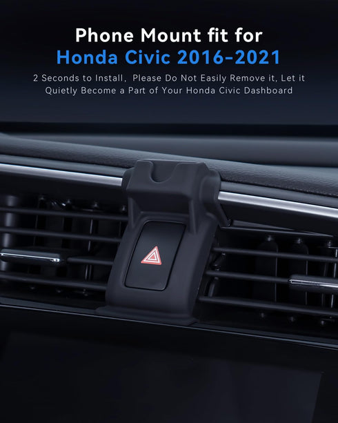 BEHAVE Strong Magnetic Phone Mount for Honda Civic 2016-2021,Adjustable Phone Holder for Air Vent Compatible with iPhone,Smartphones......