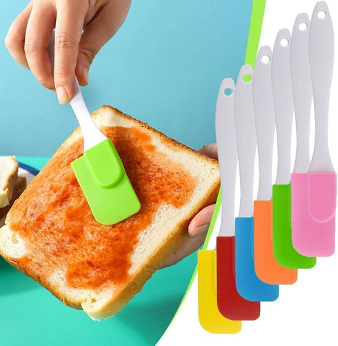 Green Silicone Spatula,Heat Resistant Mini Small Kitchen Baking Non Stick Scraper,Non Stick Dishwasher Safe Flexible Spatulas,Kitchen Utensils for...