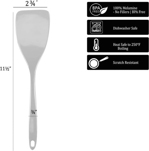 6 Piece Durable Melamine Spatula Set...