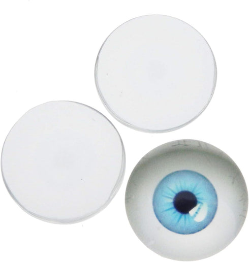 100PCS 8MM Human Eyes Glass Cabochon for Art Dolls Sculptures Props Masks Fursuits Taxidermy Jewelry Making Flatback 0.31inches...