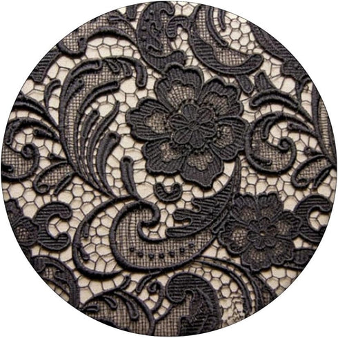 vintage elegant girly french country beige black floral PopSockets PopGrip: Swappable Grip for Phones & Tablets PopSockets Adhesive PopGrip...