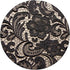 vintage elegant girly french country beige black floral PopSockets PopGrip: Swappable Grip for Phones & Tablets PopSockets Adhesive PopGrip...