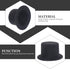 jojofuny 2pcs Miniature Top Hats for dolls doll tophat - top hats for craft wine bottle toppers Decoration Dollhouse Ornament...