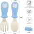 6Pcs Toddler Utensils - Stainless Steel Forks & Spoons with Silicone Handles, Easy-Grip, Gentle on Gums, Dishwasher Safe...