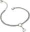 COOLSTEELANDBEYOND Stainless Steel Multi-Strand Anklet Bracelet with Dangling Charms of Hearts...