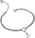 COOLSTEELANDBEYOND Stainless Steel Multi-Strand Anklet Bracelet with Dangling Charms of Hearts...