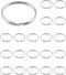 QWORK Key Ring, Set of 20, 2 Inch Large Open Key Ring - Sturdy Key Chain Ring for Keychain and Crafts...
