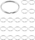 QWORK Key Ring, Set of 20, 2 Inch Large Open Key Ring - Sturdy Key Chain Ring for Keychain and Crafts...