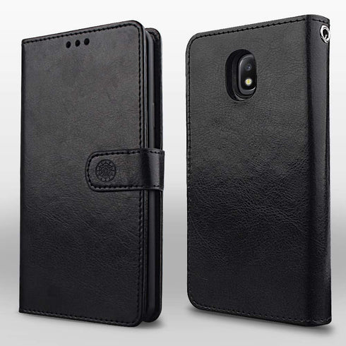 Shileds Up Galaxy J7 Wallet Case, Detachable Slim Magnetic Cover With Card/Cash Slots, Vegan Leather for Samsung J7 Refine/Star/Top/Aura/Aero/Crow...