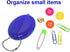 3 Oval Squeeze Purses - Made in USA (3 Blue)...