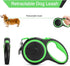 UrbanX Retractable Dog Leash for Large and Strong Breed Dogs with Anti-Slip Handle 24ft Strong Nylon Tape One-Handed Brake Pause Lock - Green...