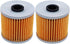 2 Pack Yerbay Compatible Motorcycle Oil Filter for Kawasaki 220 Bayou KLF220 KLF-220 1988-2002 16099-004...
