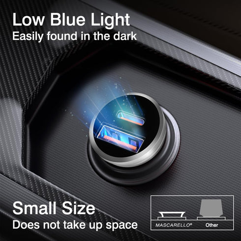 USB C Car Fast Charger, Super Fast Charging Type C Car Charger Adapter (Silver-1)...