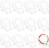 12 Pcs Acrylic Bracelet Displays Stands Clear Jewelry Display Holder Bangle Organizer Rack Bracelet Storage Showcase for Home Store...