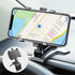 Car Phone Holder Mount, 360 Degree Rotation, Dashboard and Rearview Mirror, Compatible with iPhone, Samsung, Huawei, Nokia, LG, 4-7 Inch Smartphon...