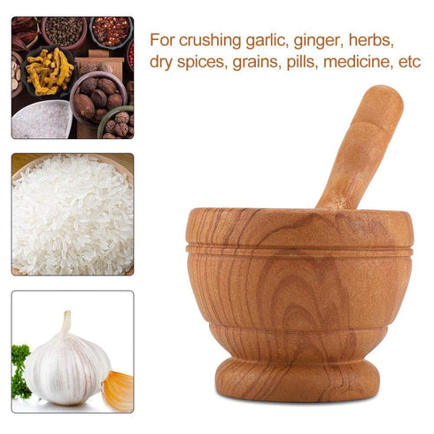 Manual Mortar and Pestle Set Premium PP Pestle & Mortar Set Spice Grinder Garlic Herb Spice Mixing Grinder Mortar and Pestle Grinder Pill Grinder ...