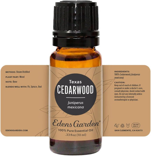 Edens Garden Cedarwood- Texas Essential Oil, 100% Pure Therapeutic Grade (Undiluted Natural/Homeopathic Aromatherapy Scented Essential Oil Singles...
