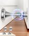 Door Stoppers Magnetic Door Catch - 2 Pack Stainless Steel Heavy Duty Door Holder Stops for Bottom Top of Door - Wall Floor Mounting No Drill 3M A...