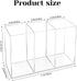 Rainmae Acrylic Cutlery Storage Organizer, Plastic Cutlery Utensil Holder Storage Organizer Caddy for Kitchen Countertop Organization - Holds Fork...