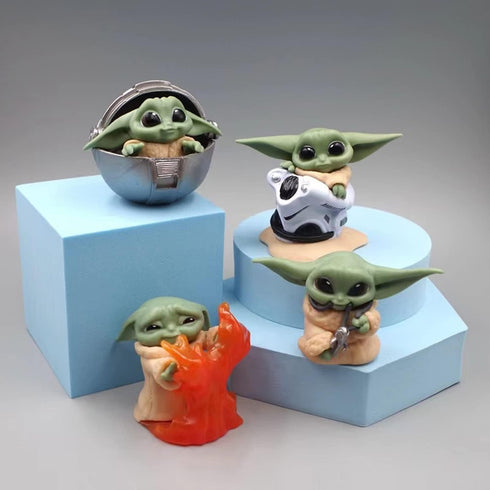 4-Pack Yoda Gifts,2.2-Inch Yoda Doll,Child Yoda Toy, Suitable for Movie Fans of All Ages...