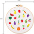 Beginner's Embroidery Stitch Practice Kit, 3 Flora and Fauna Embroidery Kits to Learn 30 Different Stitches, Includes Embroidery Hoop and Floss, w...