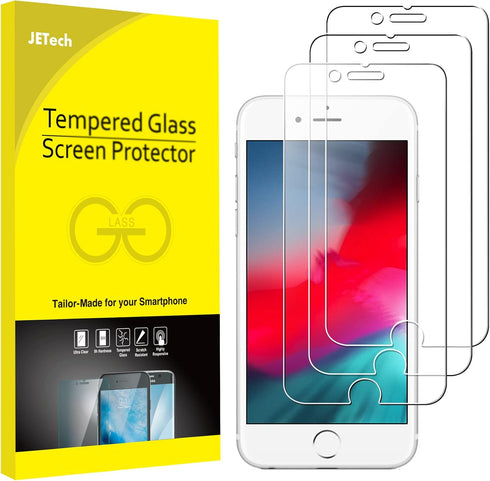 JETech 3-Pack Screen Protector for iPhone SE 3/2 (2022/2020 Edition), iPhone 8, iPhone 7, iPhone 6s, and iPhone 6, Tempered Glass Film, 4.7-Inch.....