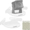 Acrylic Mini Circular Corner Shelf Mount for Security Cameras, Baby Monitors, Speakers, Plants & More, Universal Cam Holder, Easy to Install, Scre...