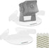 Acrylic Mini Circular Corner Shelf Mount for Security Cameras, Baby Monitors, Speakers, Plants & More, Universal Cam Holder, Easy to Install, Scre...