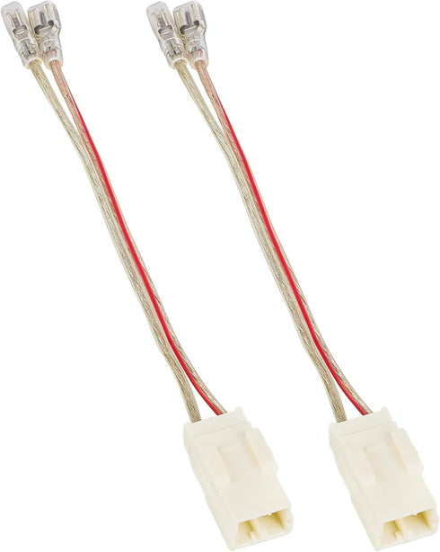 RED WOLF Door Speaker Wiring Harness Adapter 2 PCS Replacement for 2002-2019 Jeep Wrangler JK, Chrysler, Dodge Vehicles Install Aftermarket Front ...