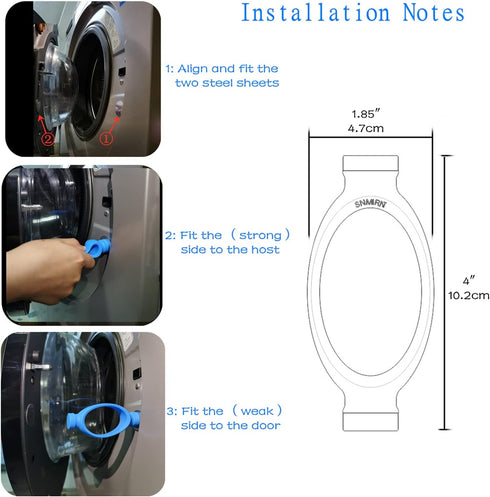 washing machine door prop,prevent holdy moldy Helps your Washer Dry Properly to Prevent Odors (dark grey) (blue)...