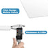Dry Erase Acrylic White Board, 9" x 8" Desktop Whiteboard Easel with Stand, Writing Desk Easel Board with Dry Erase Surface for Memos, Lists, Acry...