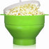 Collapsible Silicone Microwave Hot Air Popcorn Popper Bowl With Lid Microwave Silicone Popcorn Popper Collapsible Silicone Popcorn Maker Bowl...