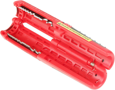 Wire Stripper Tool with SK5 Steel Blade Pen Shape Design Safety Lock, Self Adjusting Wire Dismantling Stripper TPR and ABS Handle Designed for Reg...