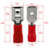Baomain Male & Female quick disconnects Vinyl Insulated Spade Wire Connector Electrical Crimp Terminal 22-16 AWG 6.3mm Red Pack of 100...