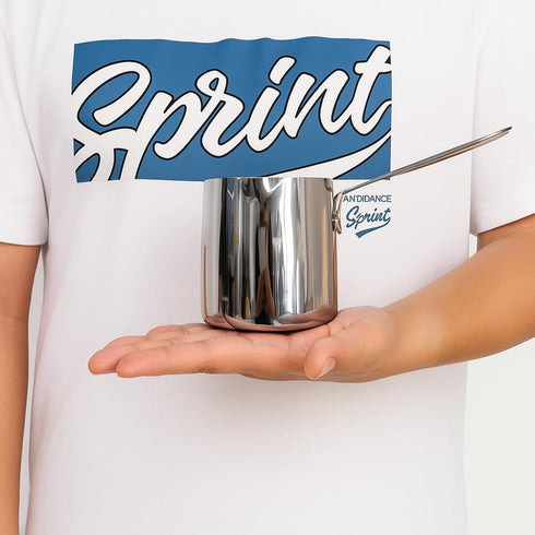 IMEEA Butter Warmer Turkish Coffee Pot Milk Warmer Pot Mini Saucepan with Spout 18/10 Tri-Ply Stainless Steel (10oz/300ml)...