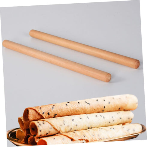 PRETYZOOM 2pcs Ice Cream Waffle Cone Roller Set, Crepe Maker Tool, Krumkake Pastry Making Tool, DIY Omelet Molds, Ice Cream Roll Crispy Egg Cone M...