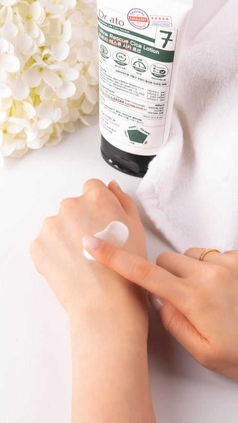 Ultra Rescue Cica Lotion for Body & Face Ceramide Extracts, Deep Moisturizing, Acid Balanced, Vegan, Korean Skincare (5.4 Fl Oz)...