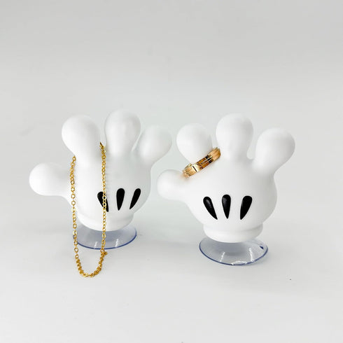 2PCS Cute Hanging Toothbrush Holder, Hand Wall Hanging Utility Suction Hooks with StickyPads, Multi-Function Mouse Bathroom Decor, Key Holder Show...