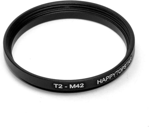 Metal T2 to M42 Male to Female 42mm to 42mm T2-M42 Step-Up Coupling Ring Adapter for Lens Filter...
