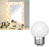 G45 LED Light Bulb 3W Globe Vanity Bulbs 30 Watt Replacement Bulb Warm White 3000K Round Night Light Bulb E26/E27 Base for Bathroom Makeup Mirror ...