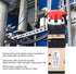 MV-10A Pneumatic Mechanical Valve 2 Position 5 Way Spring Return Push Button 1/4In PT Reversing Valve Spring Compressor Momentary Air Valve Push B...