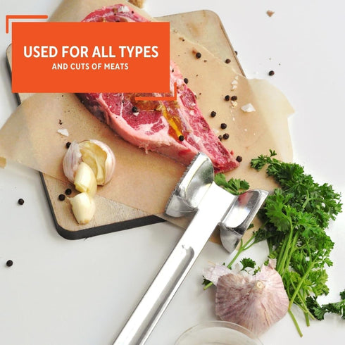IMUSA USA IMU-71015 Stainless Steel Meat Tenderizer, Silver,...